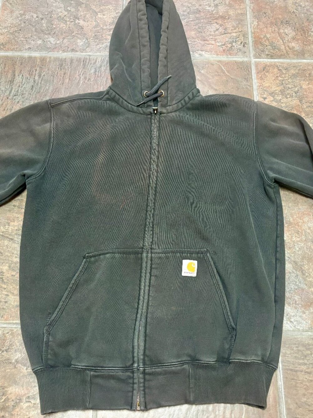 ~~Carhartt Rain Defender Full Zip Hoodie Men's M Faded Black Hoodie Jacket*****s